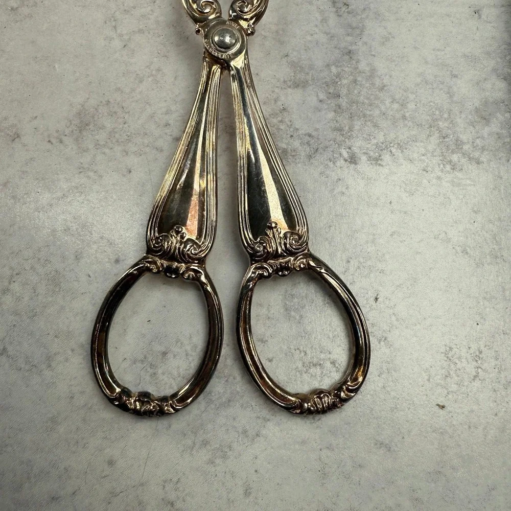 Vintage Silver Plated Pie‎ Serving Utensils 5 Set - Gorham Heritage Salad Tongs
